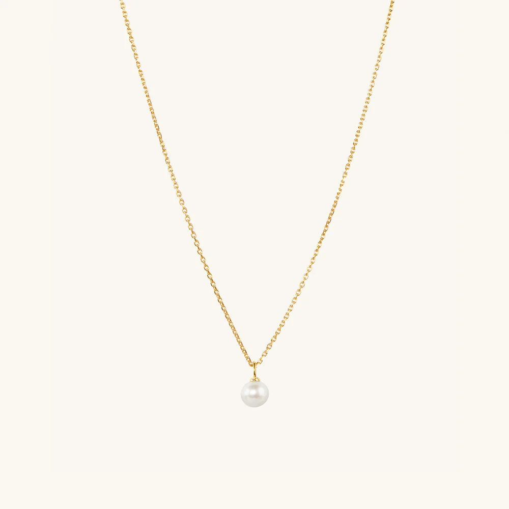 Mini Pearl Pendant Necklace