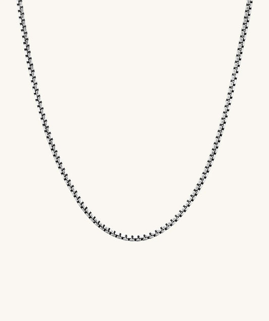 Round Box Chain Necklace